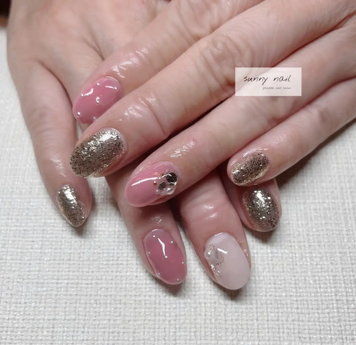 ネイル ピンク sunny nailのネイルデザイン