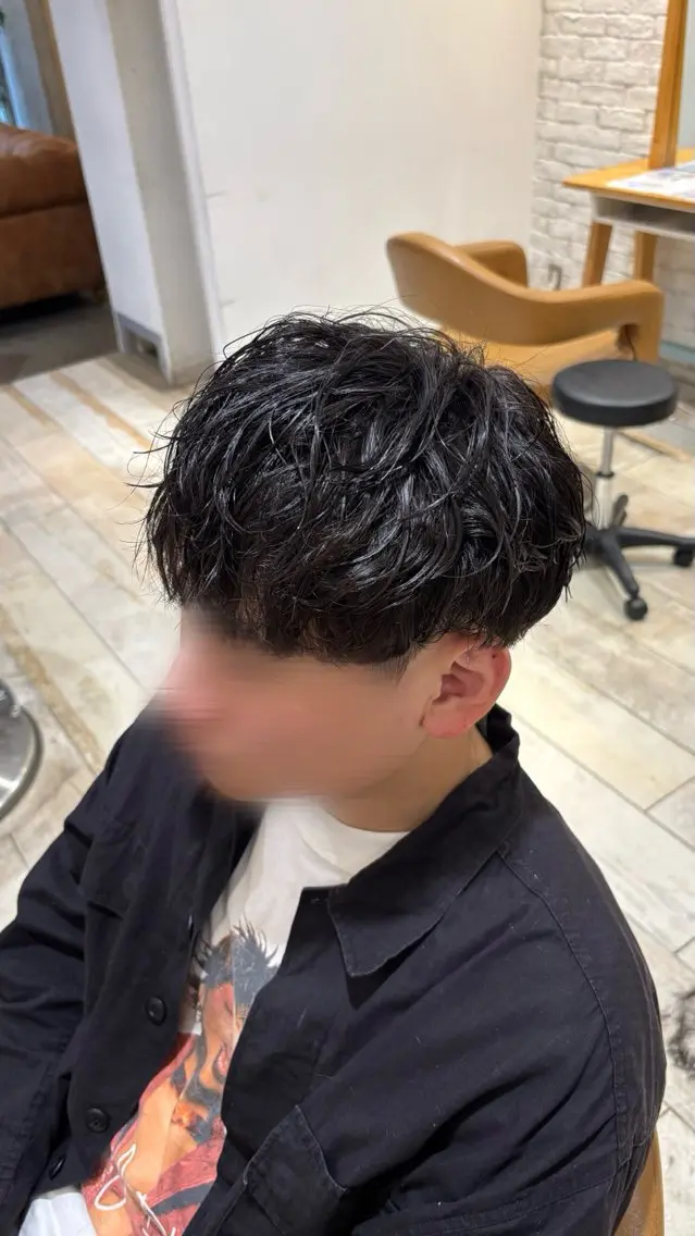 ショート パーマ メンズ カット パーマ EARTH三鷹 KOKOROのヘアスタイル