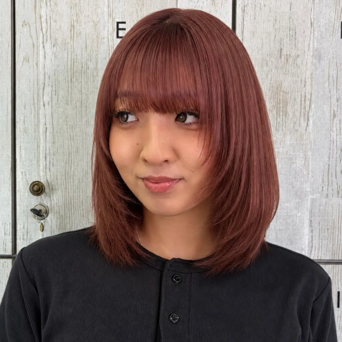ミディアム カラー 淡色┊︎ナチュラル 🧁奈那美🧁*.゜のヘアスタイル