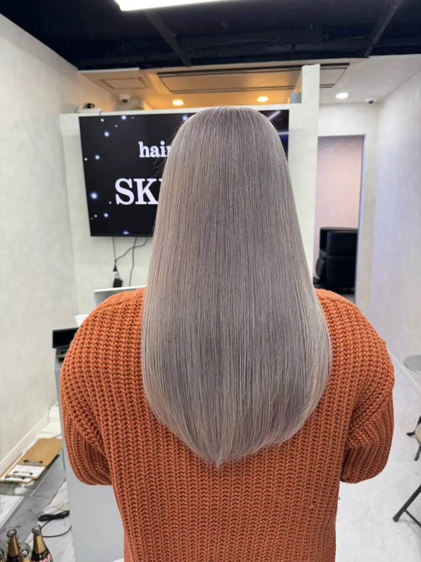 ロング カラー ヘアカラー ブリーチ/エクステ モデル募集中🖤のヘアスタイル
