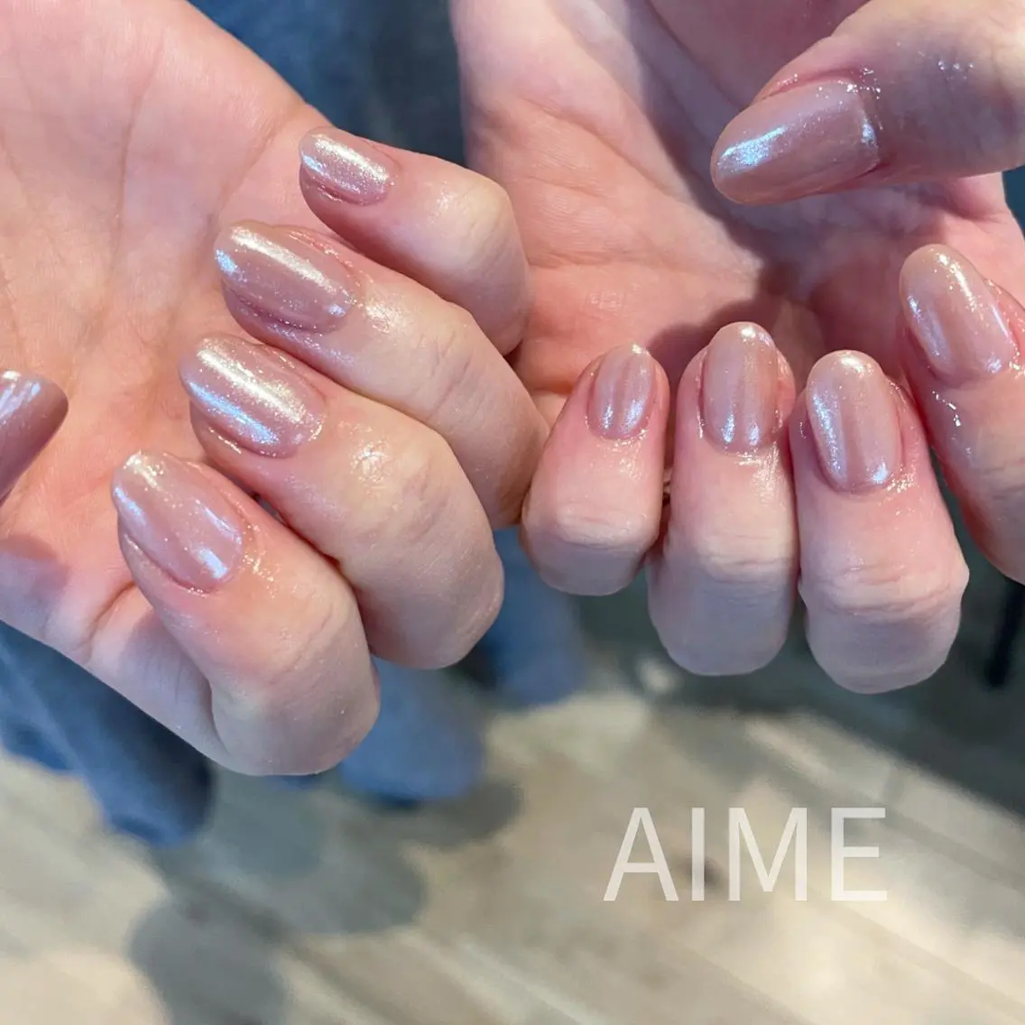 ネイル オーロラネイル ハンドネイル AIME （momo）のネイルデザイン