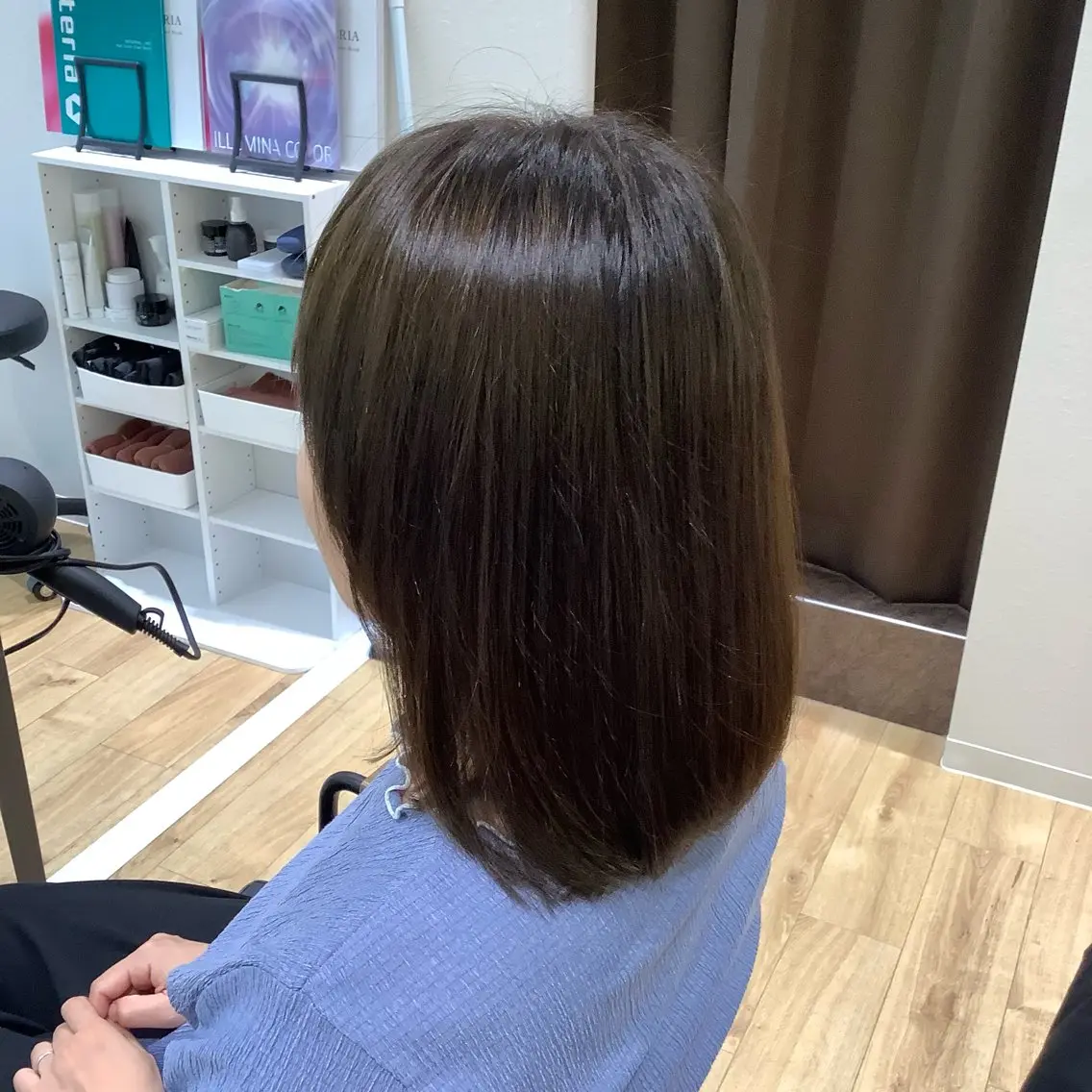 ミディアム カラー カット ヘアカラー 髪質改善縮毛矯正 美容師✂️山崎竜二のヘアスタイル