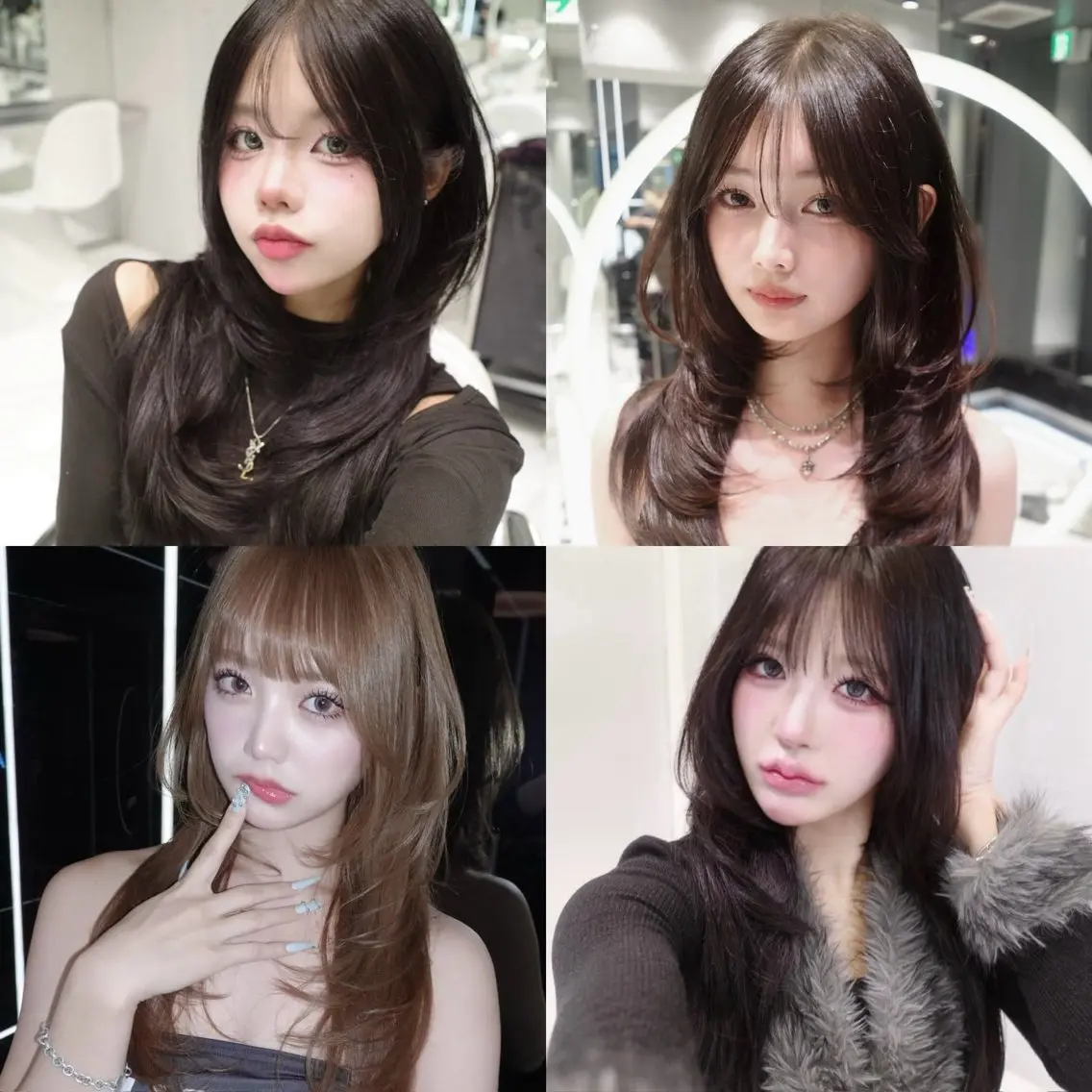 【💎人気No.1💎】韓国ハイレイヤー＋透明感カラー＋高保湿トリートメント¥7,700（通常¥15,400）の写真