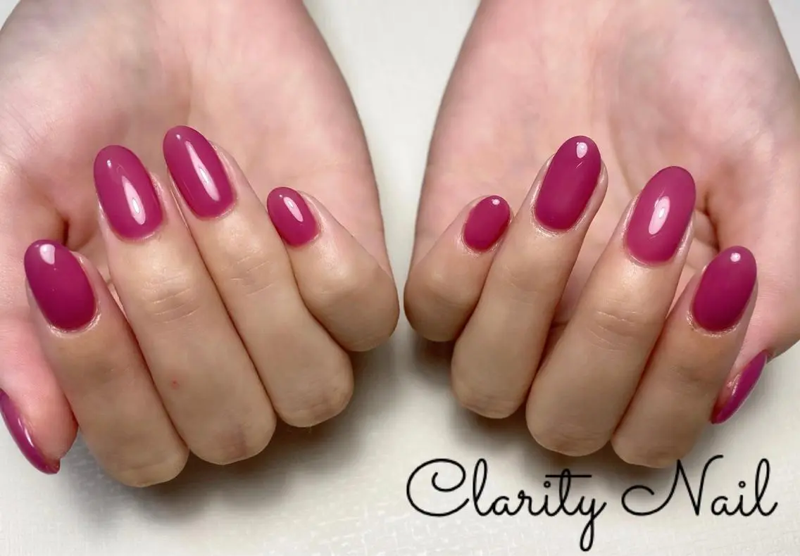 ネイル ワンカラーネイル ハンドネイル Clarity Nailのネイルデザイン