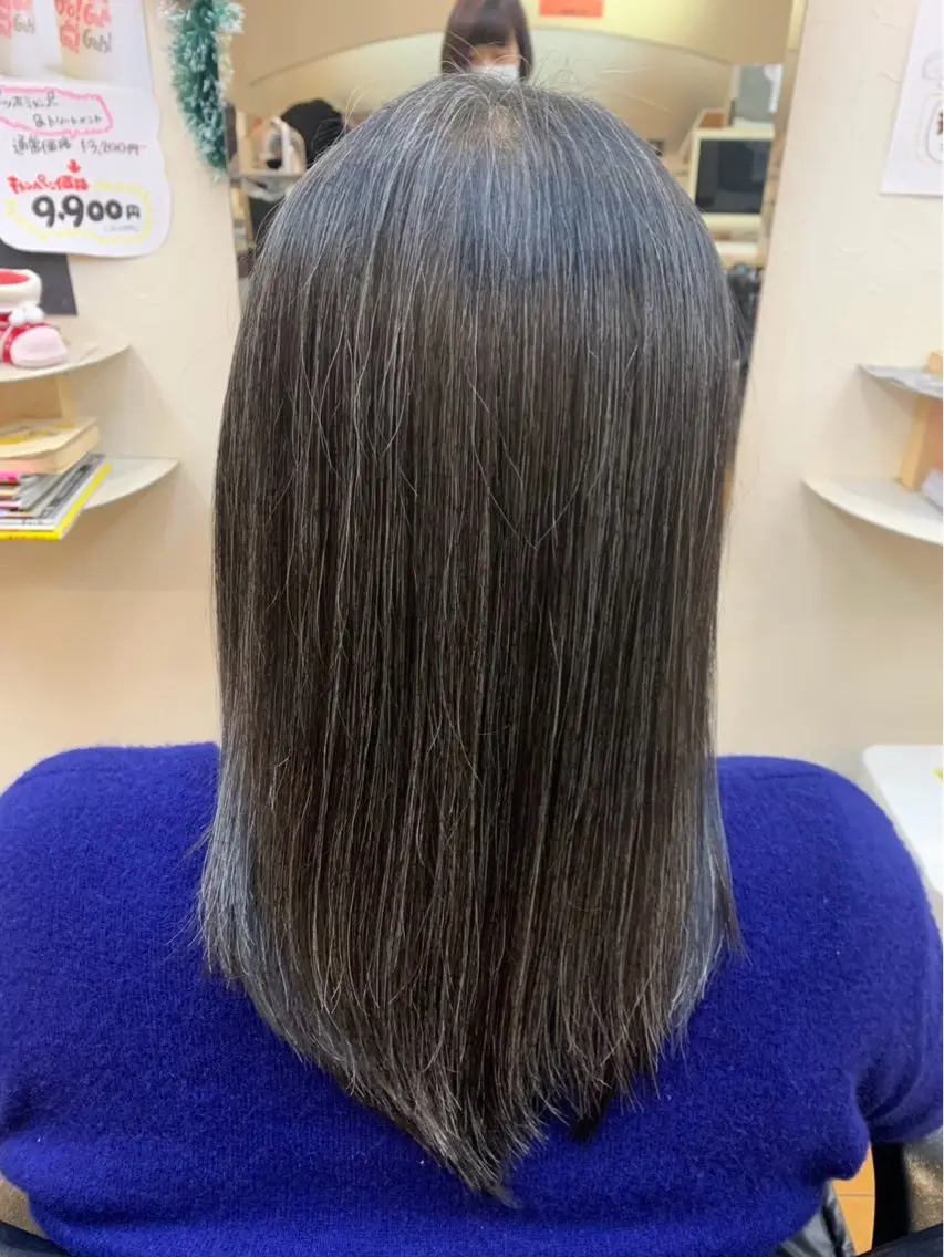 セミロング トリートメント カット トリートメント 縮毛矯正モデル募集中 美容室HATSUのヘアスタイル