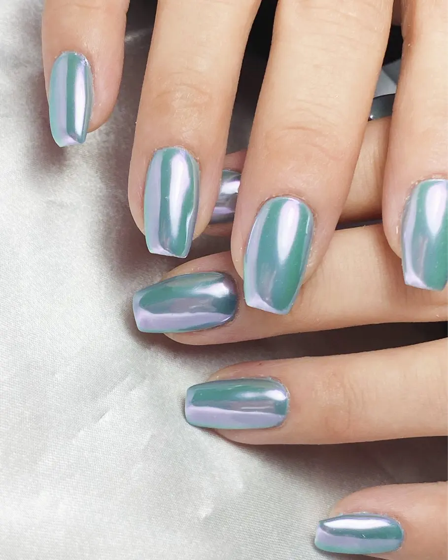 ネイル アートネイル オーロラネイル ブラウン フットネイル ニュアンスネイル フットネイル Bavardage Nailのネイルデザイン