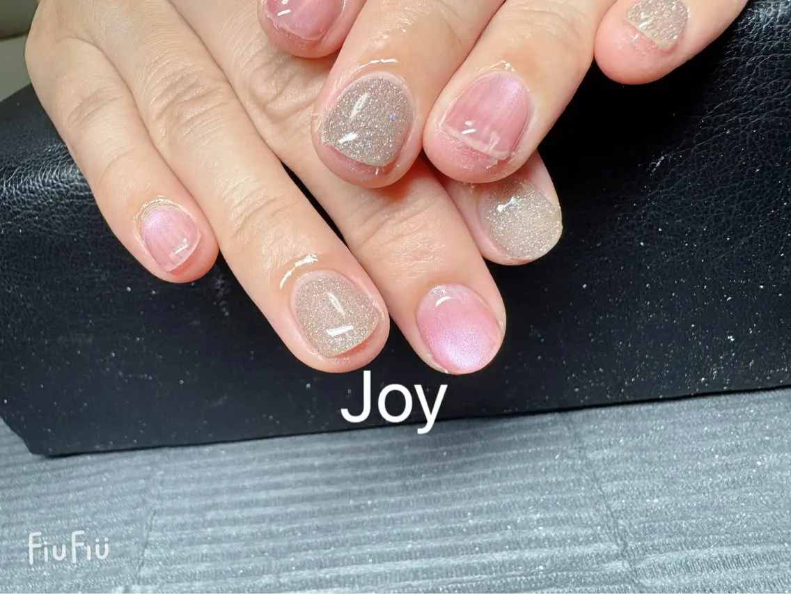 ネイル ジェルネイル マグネットネイル ワンカラーネイル シンプルネイル Nail Salon JOYのネイルデザイン