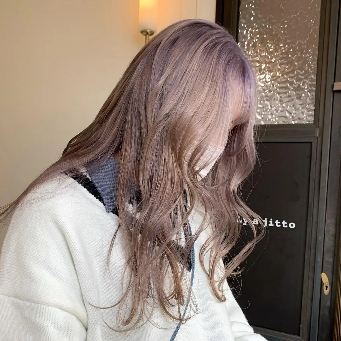 セミロング カラー ヘアアレンジ キッズ カット ヘアカラー トリートメント 本間 結衣のヘアスタイル