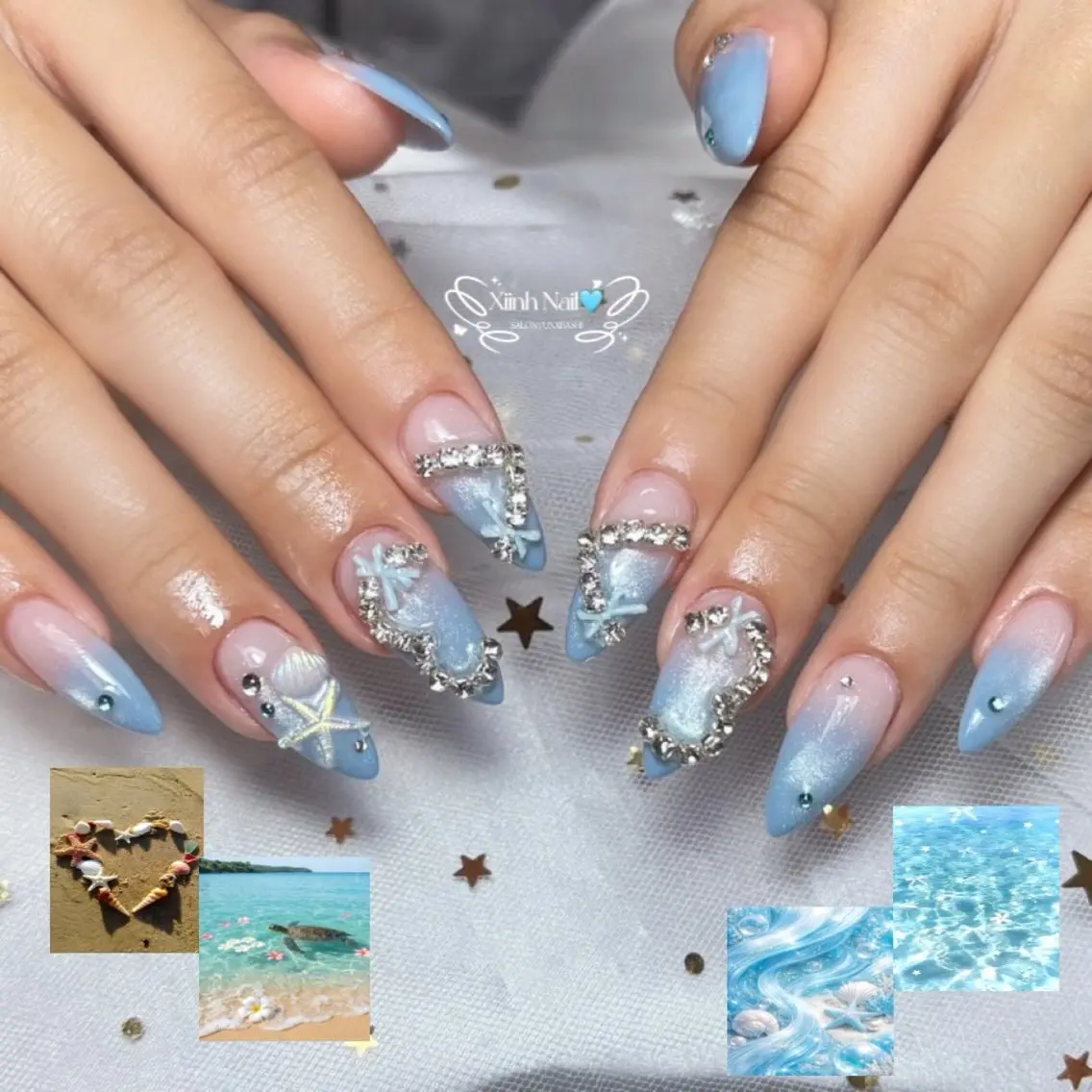 ネイル チークネイル 桜ネイル 長さ出し フットネイル ジェルネイル ハンドネイル XIINH NAIL SALONのネイルデザイン