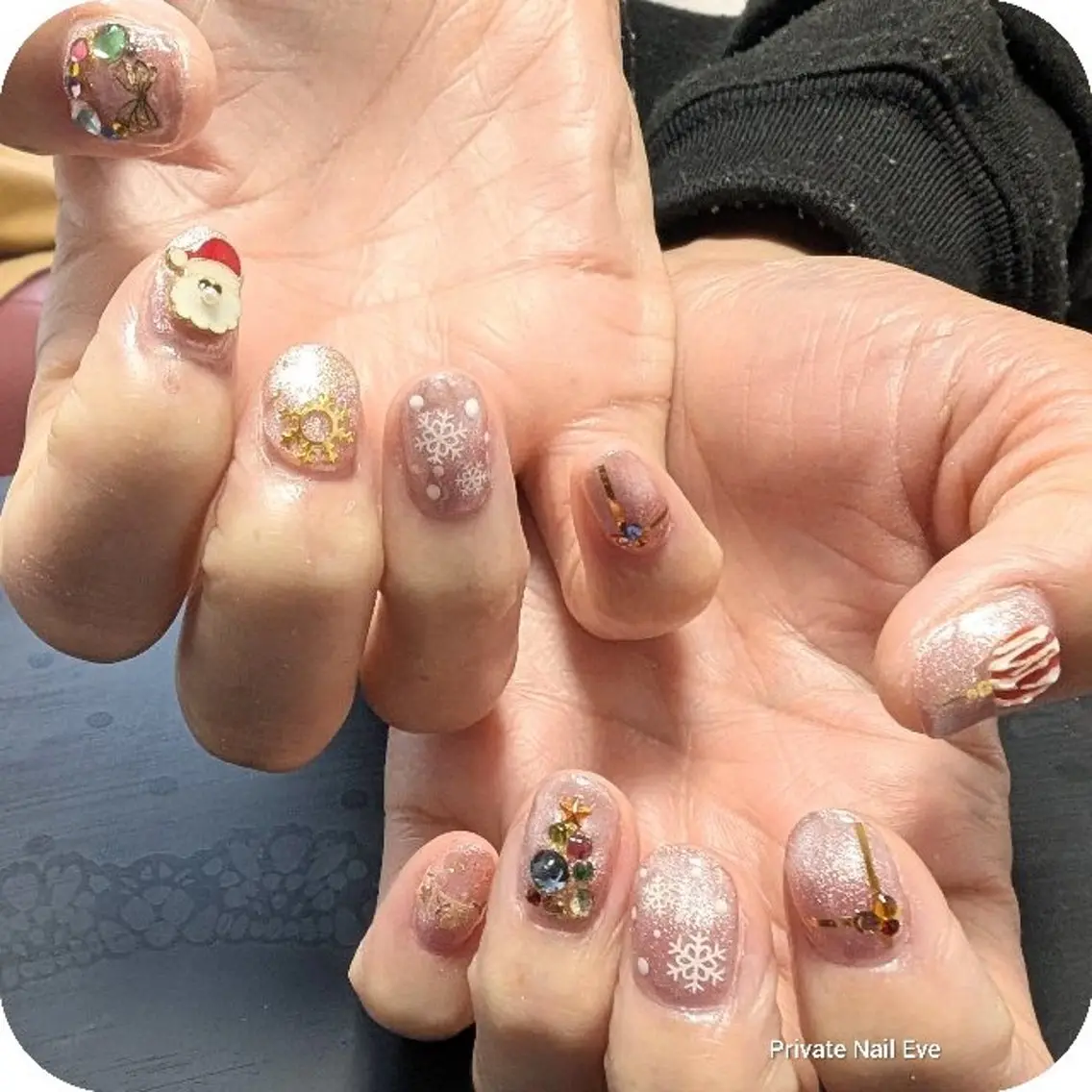 ネイル 冬ネイル クリスマス ハンドネイル ネイル junkoのネイルデザイン