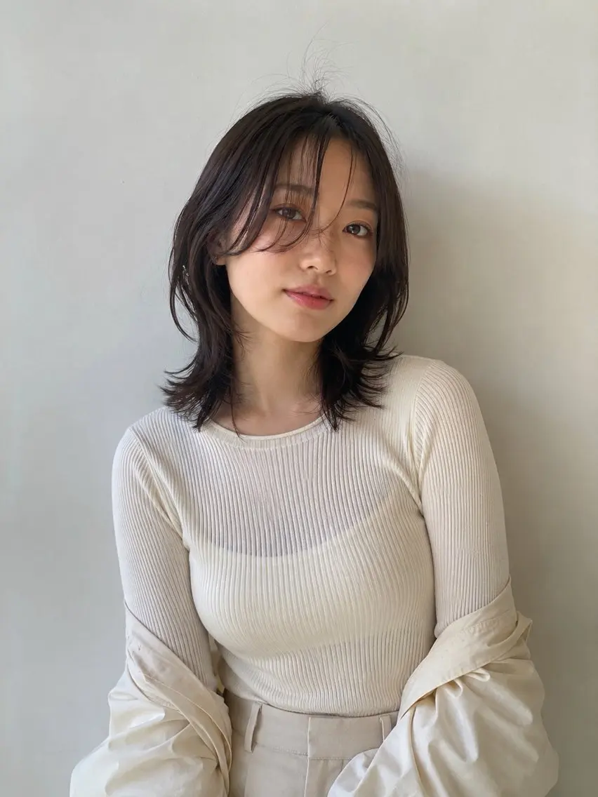 ミディアム 清水 柊人のヘアスタイル