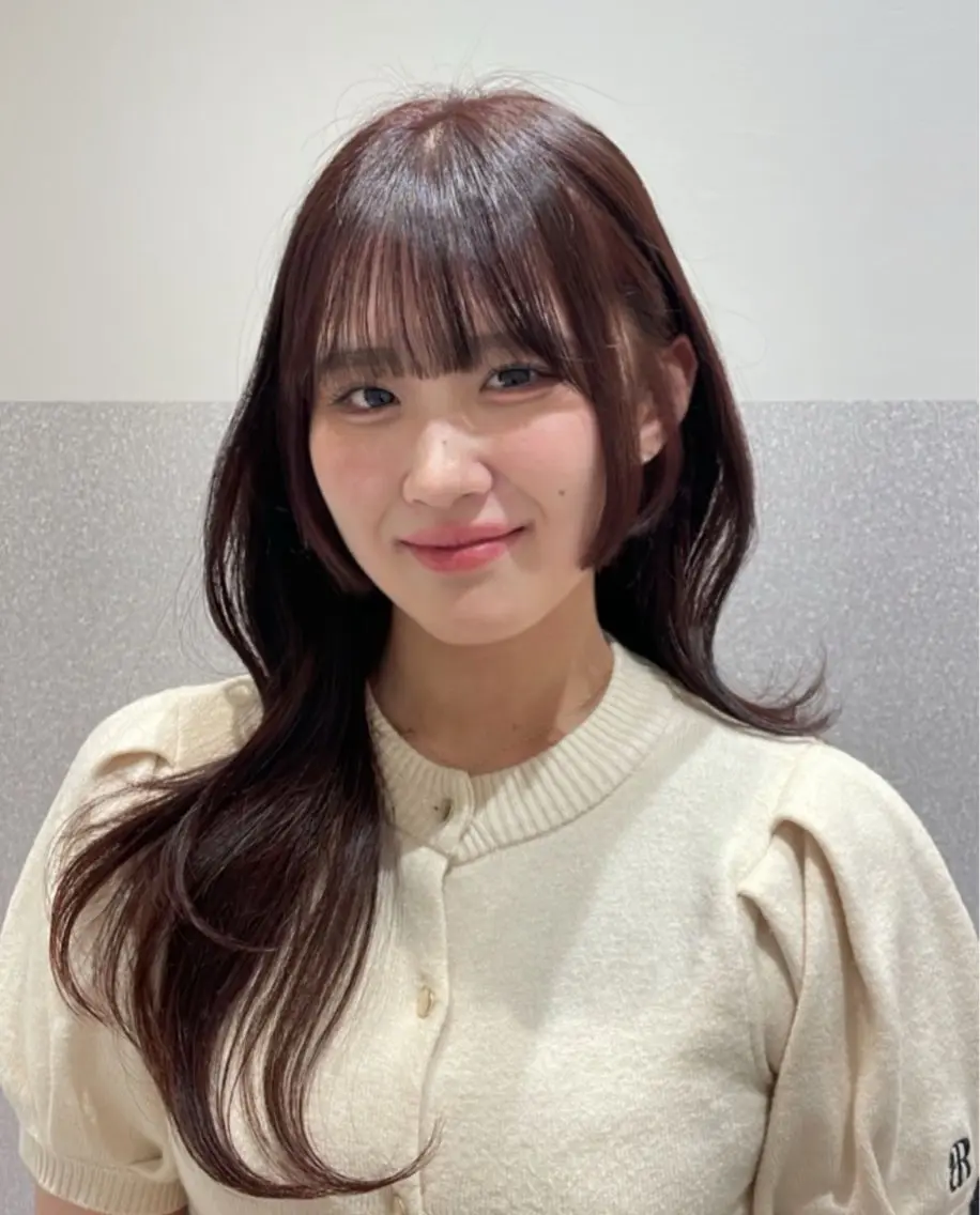 ロング 韓国風ヘア レイヤーカット カット ヘアカラー トリートメント ❤︎︎韓国ヘア❤︎︎ 𝑺𝒉𝒊𝒉𝒐のヘアスタイル