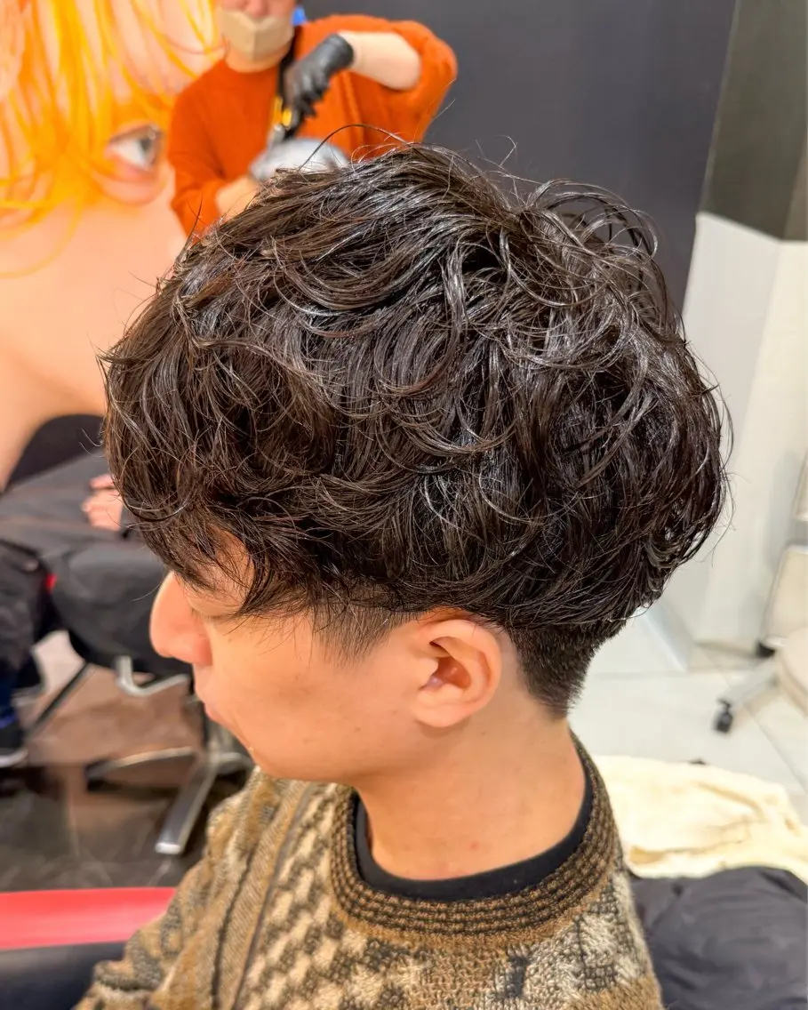 パーマ メンズ メンズパーマ レディースモデル募集 無料/田中海斗のヘアスタイル