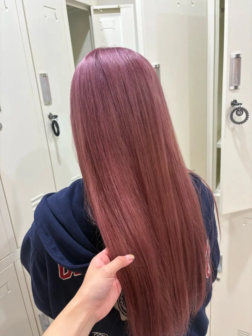 カラー ブリーチ ダブルカラー ピンクカラー ヘアカラー 立川南口kino 🦋ミユカ🦋のヘアスタイル