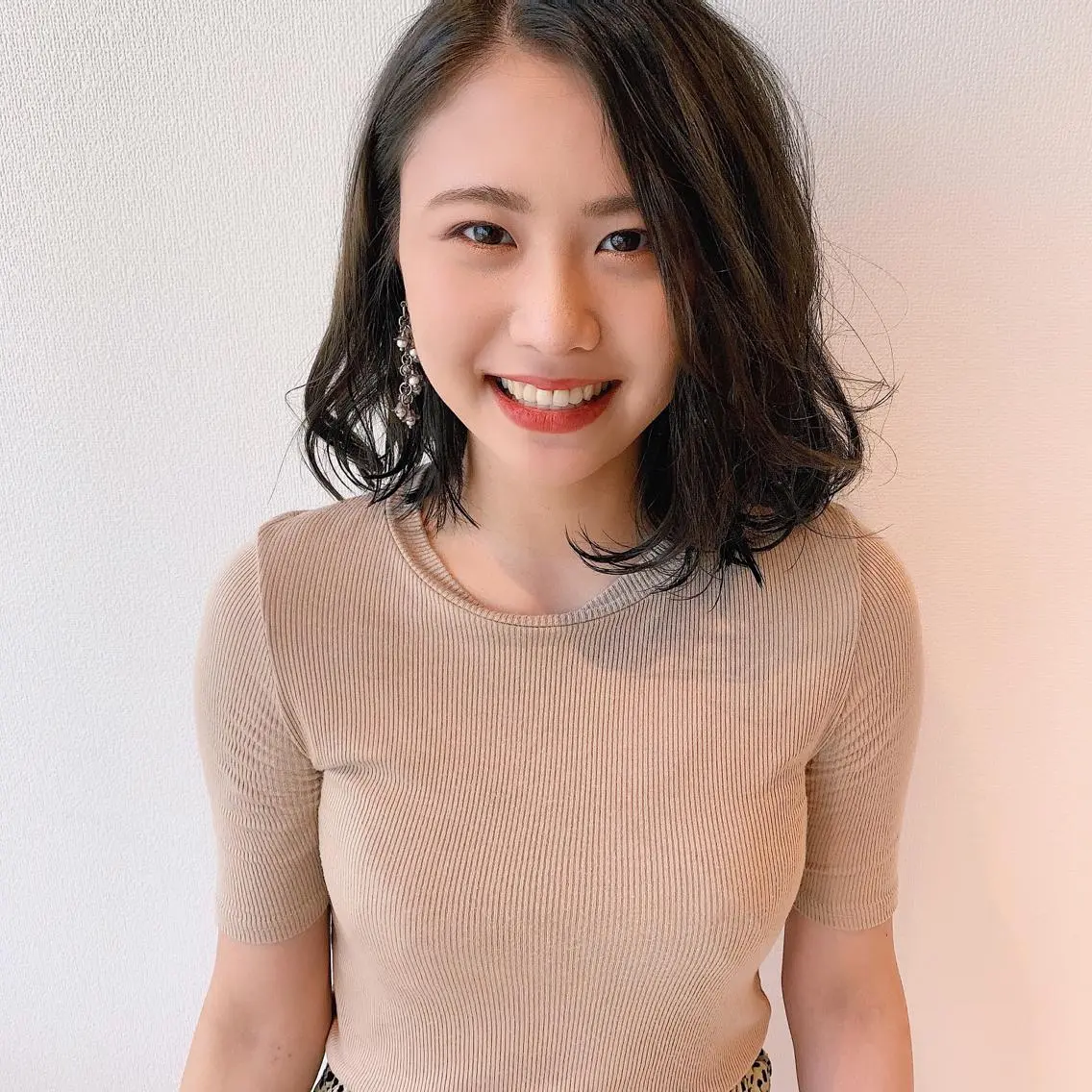 ミディアム 中川 竜誠のヘアスタイル