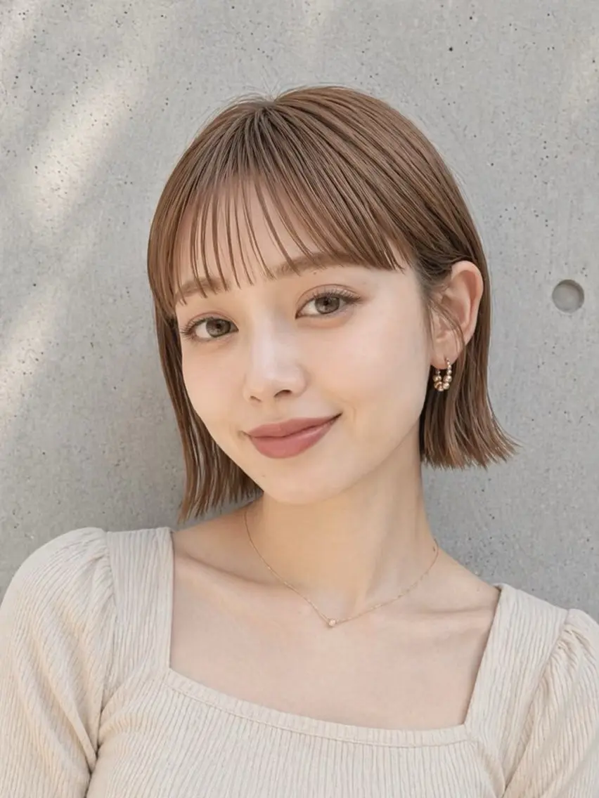 ショート カット ヘアカラー 宇梶 千愛のヘアスタイル