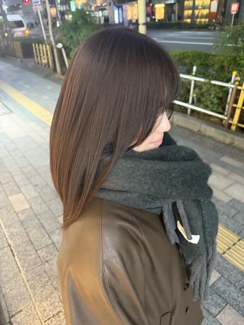 セミロング カット ヘアカラー トリートメント ヘアセット ✨上村 潤平✨メンズヘア✨のヘアスタイル