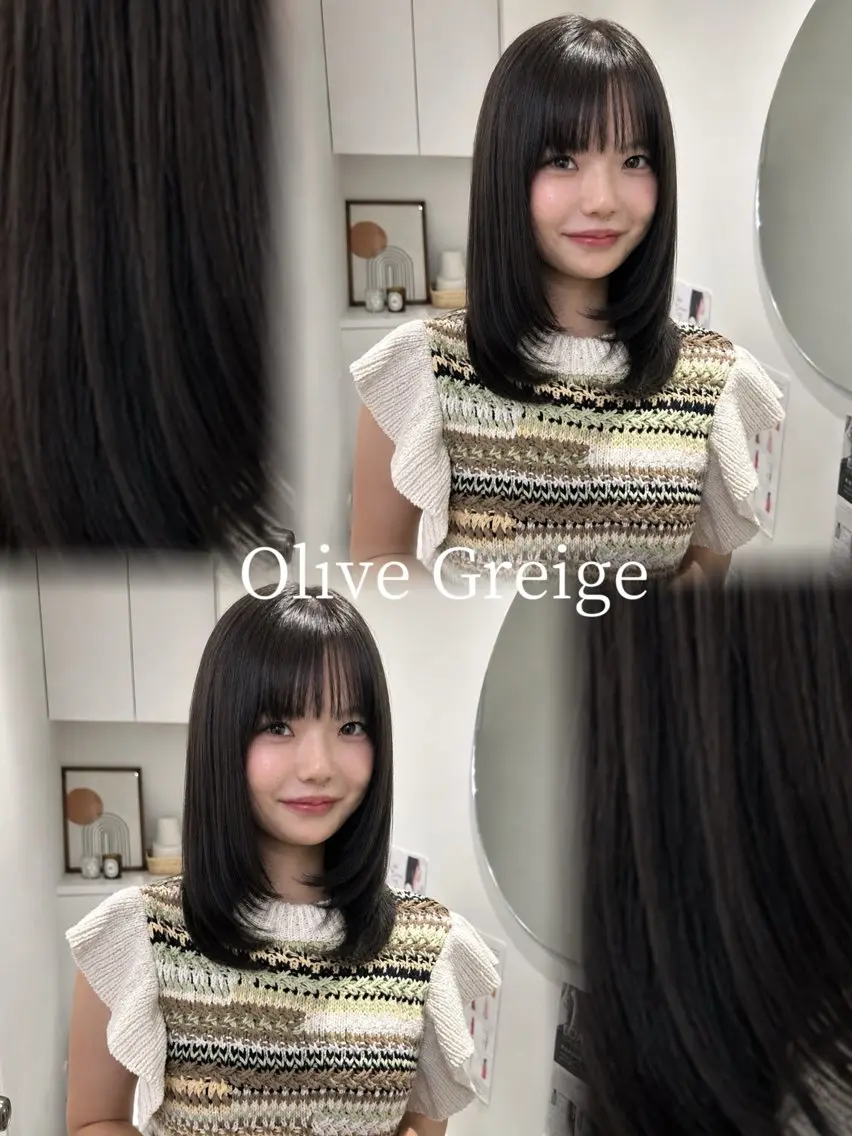 カラー ヘアカラー トリートメント 透明感×艶カラー🫧 SACHIKA💫のヘアスタイル