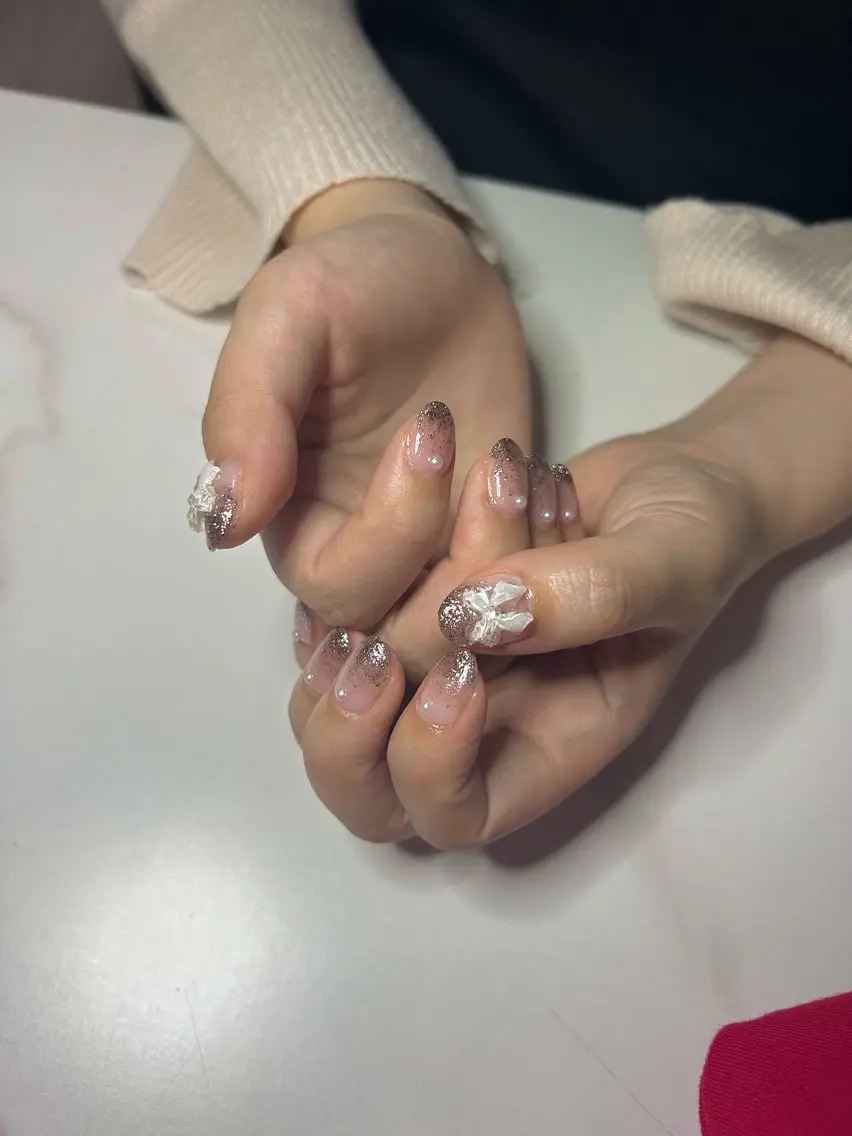 ネイル キラキラネイル 【malunail】 まるねいるのネイルデザイン