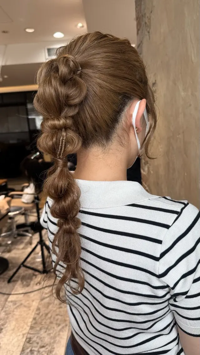 ロング ヘアアレンジ 大内 杏珈のヘアスタイル