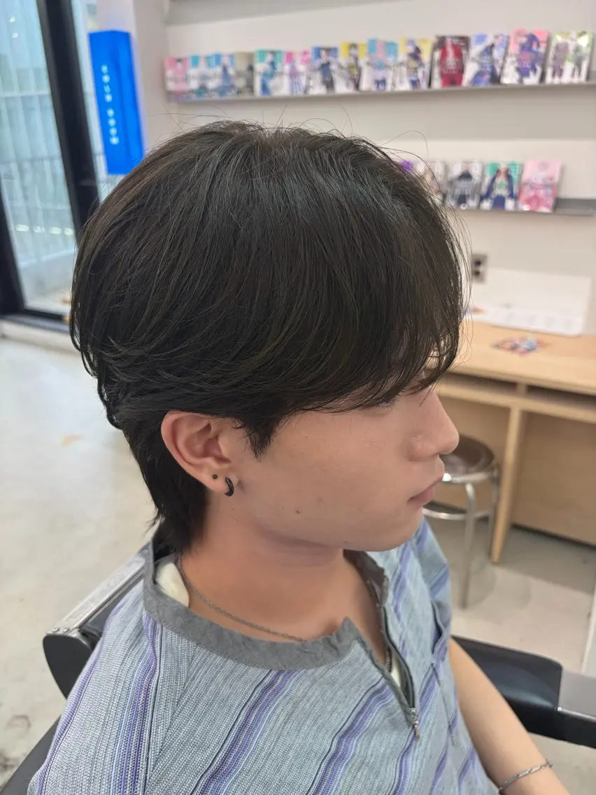 パーマ メンズ メンズパーマ ニュアンスパーマ カット パーマ 長谷川 隆之介のヘアスタイル