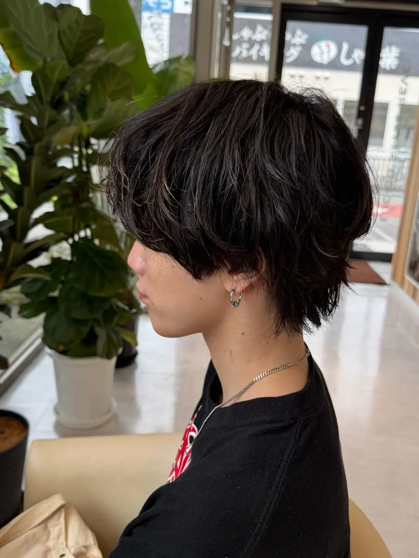 メンズカット+シャドウパーマの写真