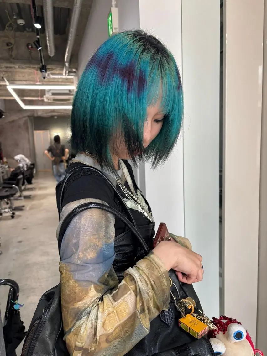 ミディアム カラー ヘアカラー デザインカラー /rioのヘアスタイル