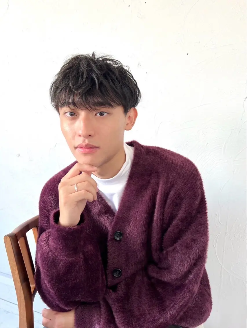 ショート パーマ メンズ メンズパーマ ニュアンスパーマ メンズ特化/茅ヶ崎 style磯貝裕介のヘアスタイル