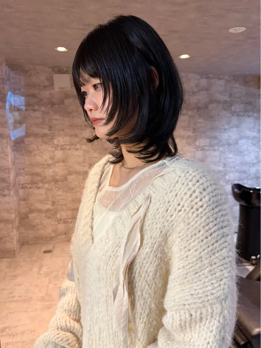ミディアム カラー カット ヘアカラー トリートメント mai / linoah˚✧のヘアスタイル