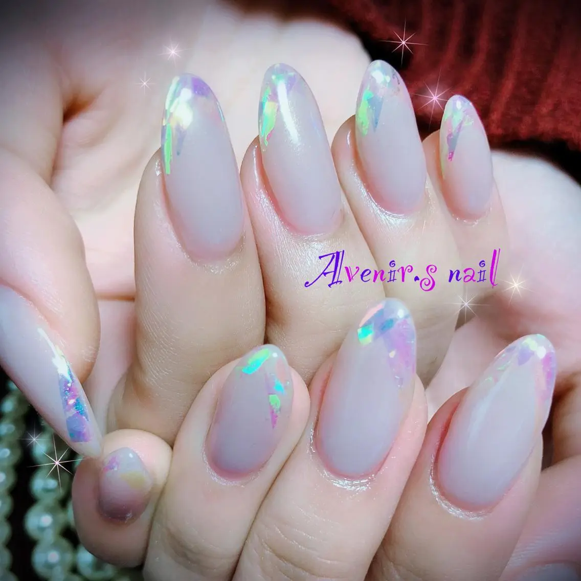 ネイル オーロラネイル Home Salon Avenir.のネイルデザイン