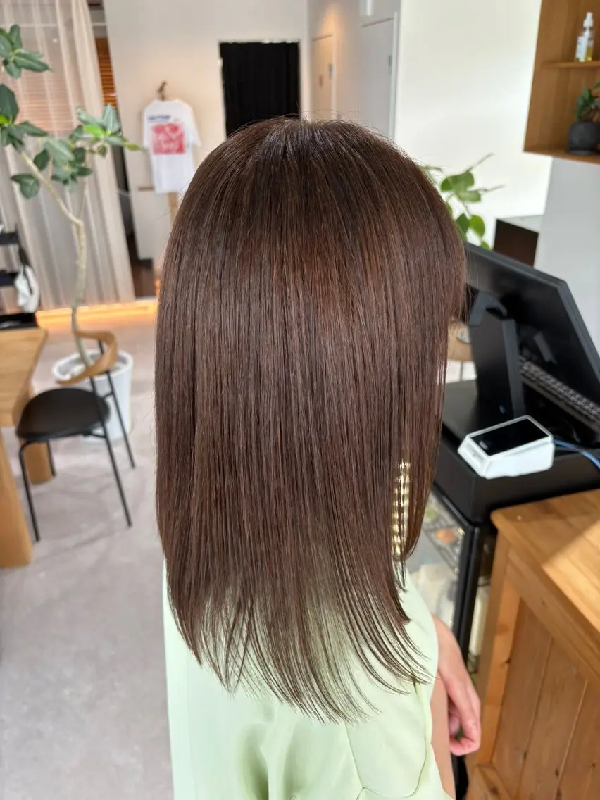 カラー ラベンダーカラー ヘアカラー aina / n.w.hのヘアスタイル