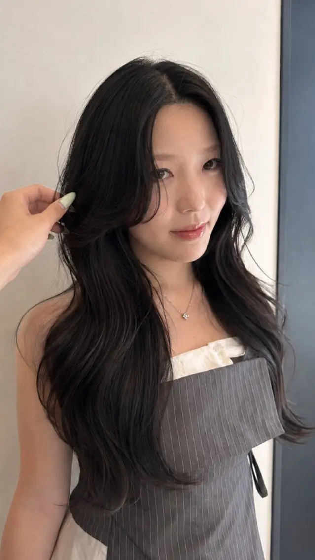 ロング 芝 﨑のヘアスタイル