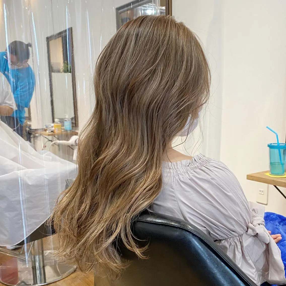 ロング カラー 馬場 涼平のヘアスタイル