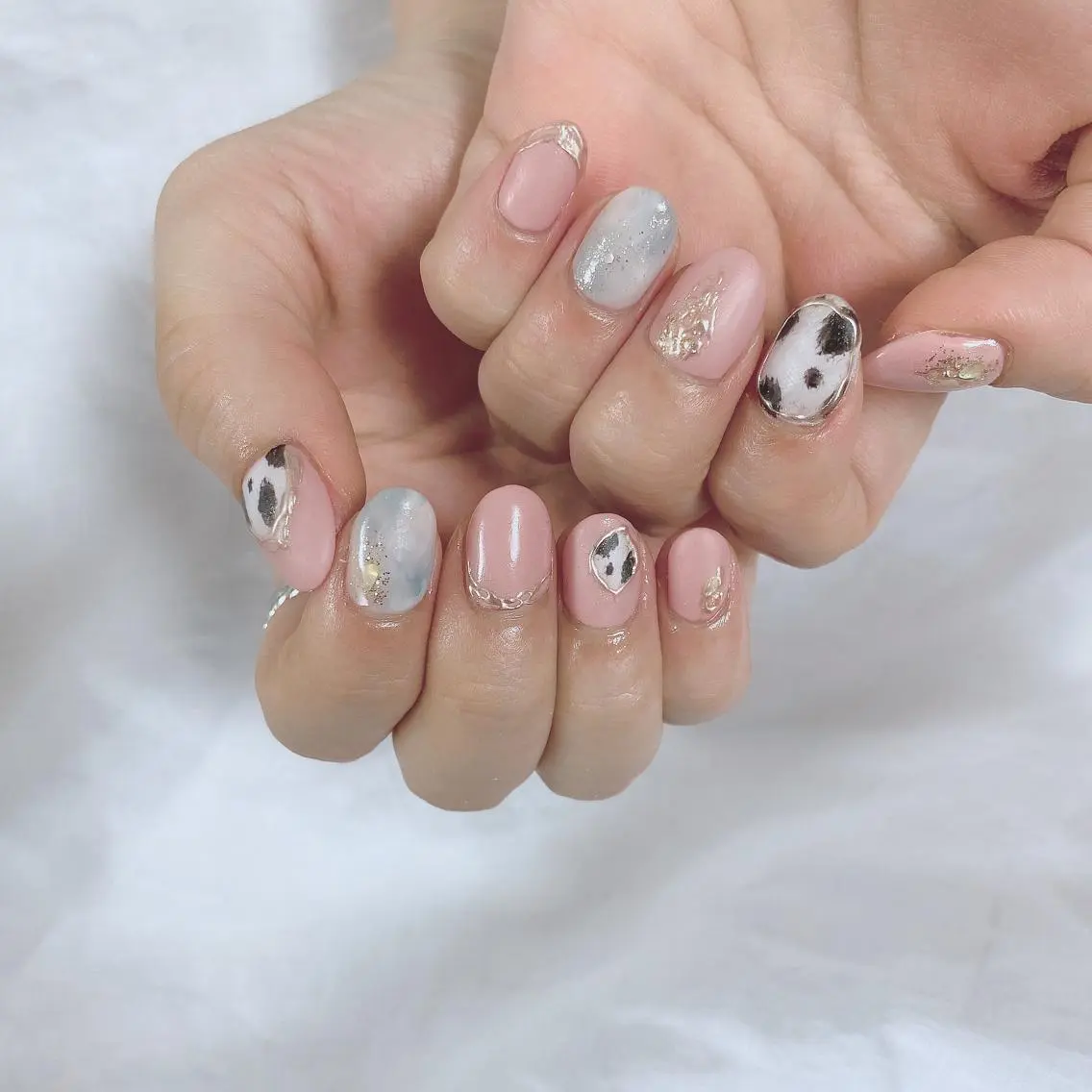 ネイル マットネイル ミラーネイル SOL NAILのネイルデザイン