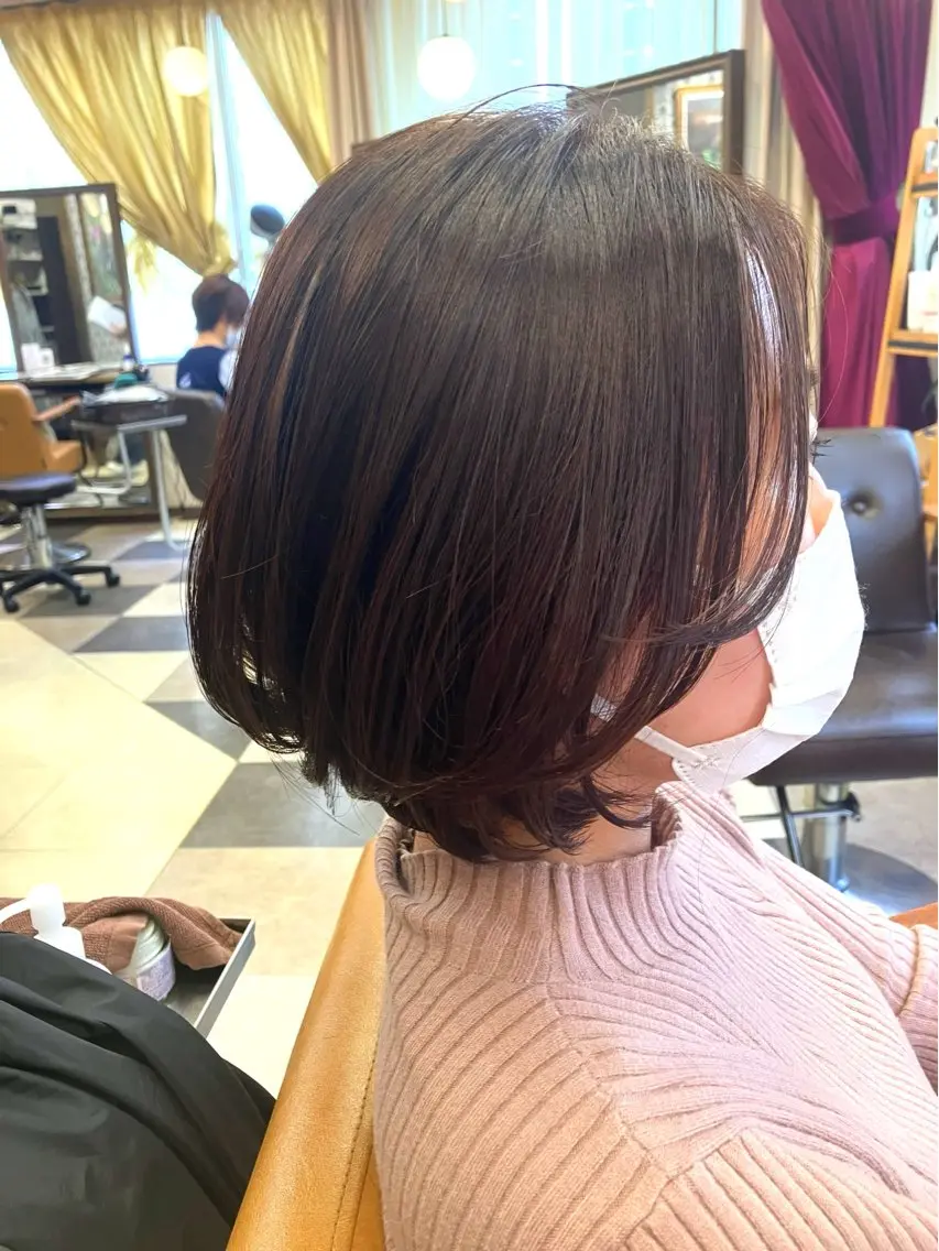 ショート 顔周りカット 阿部 雲母のヘアスタイル
