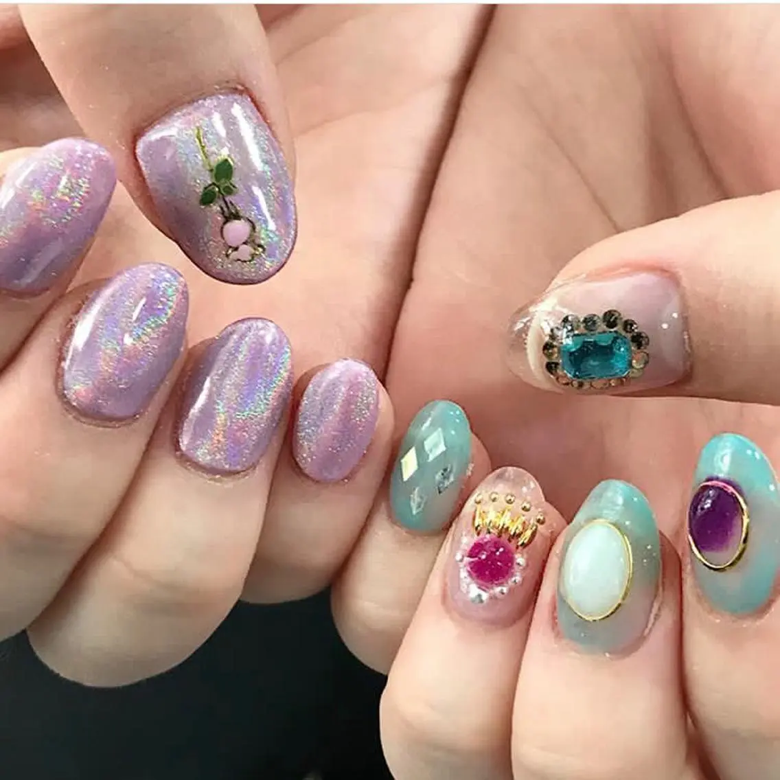 ネイル ジェルネイル スカルプネイル 渋谷/チップ長さ出し 👑アプレgel-xのネイルデザイン