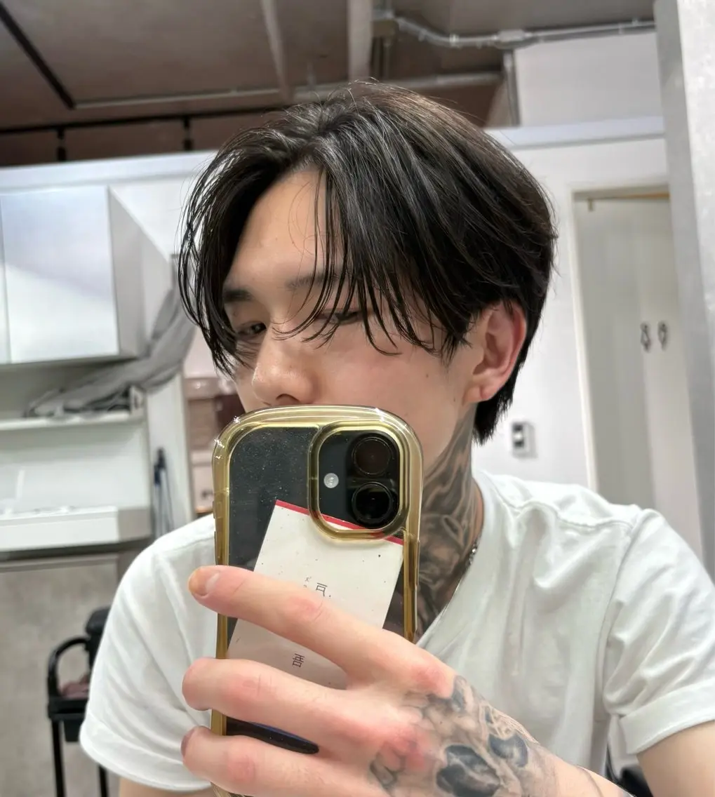 パーマ ヘアアレンジ メンズ 縮毛矯正 カット 縮毛矯正 (メンズ特化)AKI /古本晃大のヘアスタイル