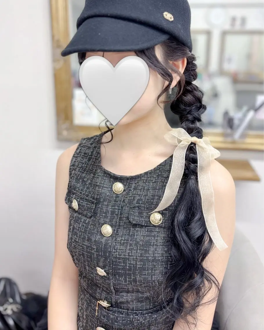 ロング ヘアアレンジ ヘアセット ⭐︎moe 【ヘアセット🧸】のヘアスタイル