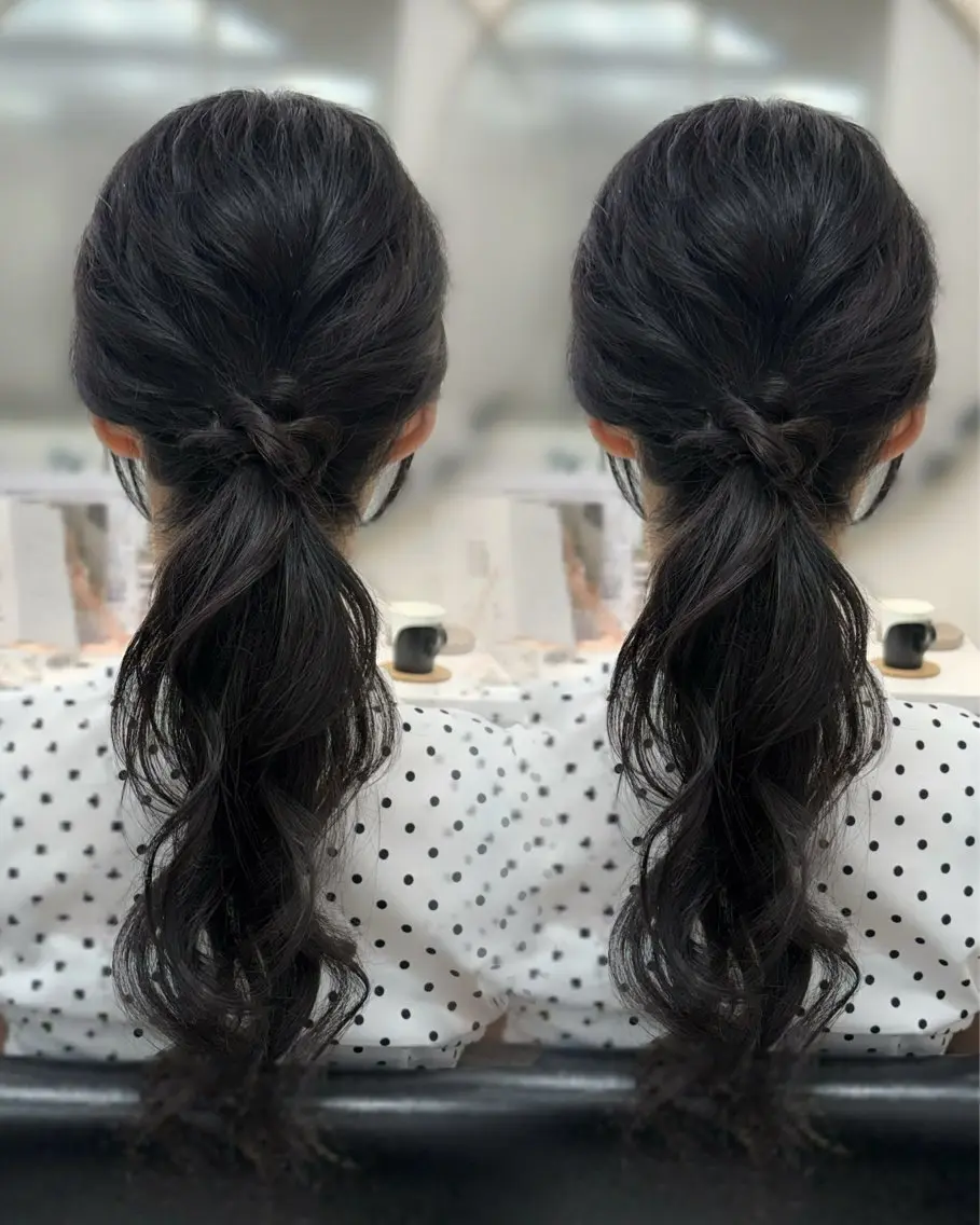 ロング カット ヘアカラー トリートメント 𝜗𝜚cocoro 韓国𝜗𝜚のヘアスタイル