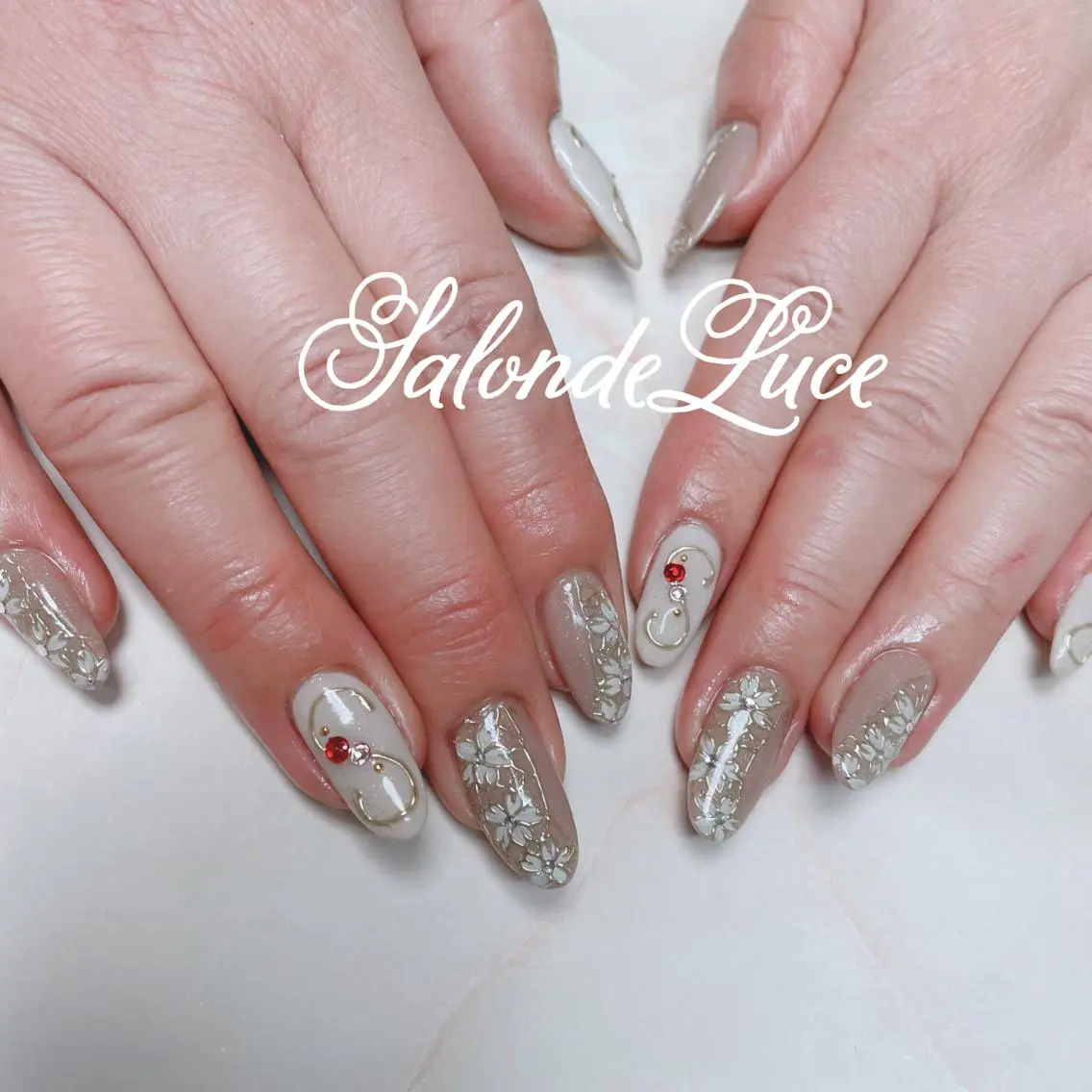 ネイル 桜ネイル Salon de Luceのネイルデザイン