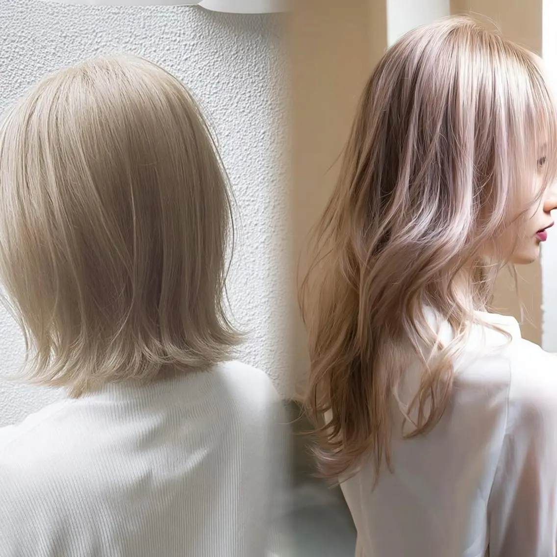 セミロング カラー ヘアカラー トリートメント 透明感カラー/ブリー チ/shori/店長のヘアスタイル