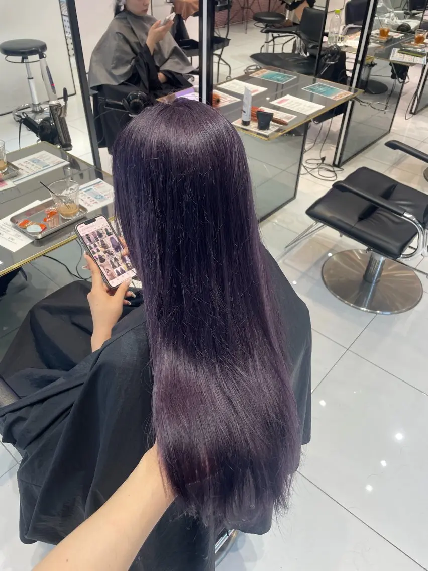 ロング カラー 透明感カラー ラベンダーカラー 🎀吉祥寺🎀 カラー/Nanamiのヘアスタイル