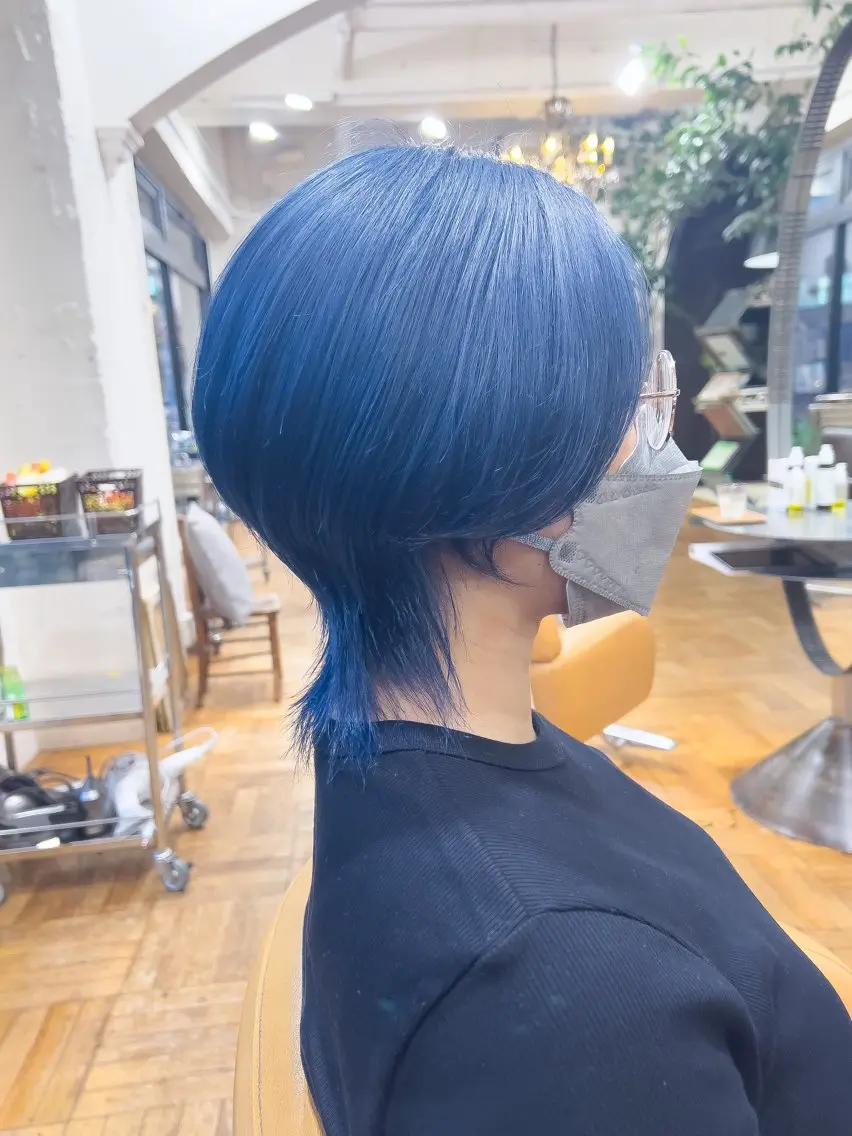 ミディアム 韓国風ヘア ヘアカラー ✨デザインカラー✨ ハイトーン　森貴章のヘアスタイル