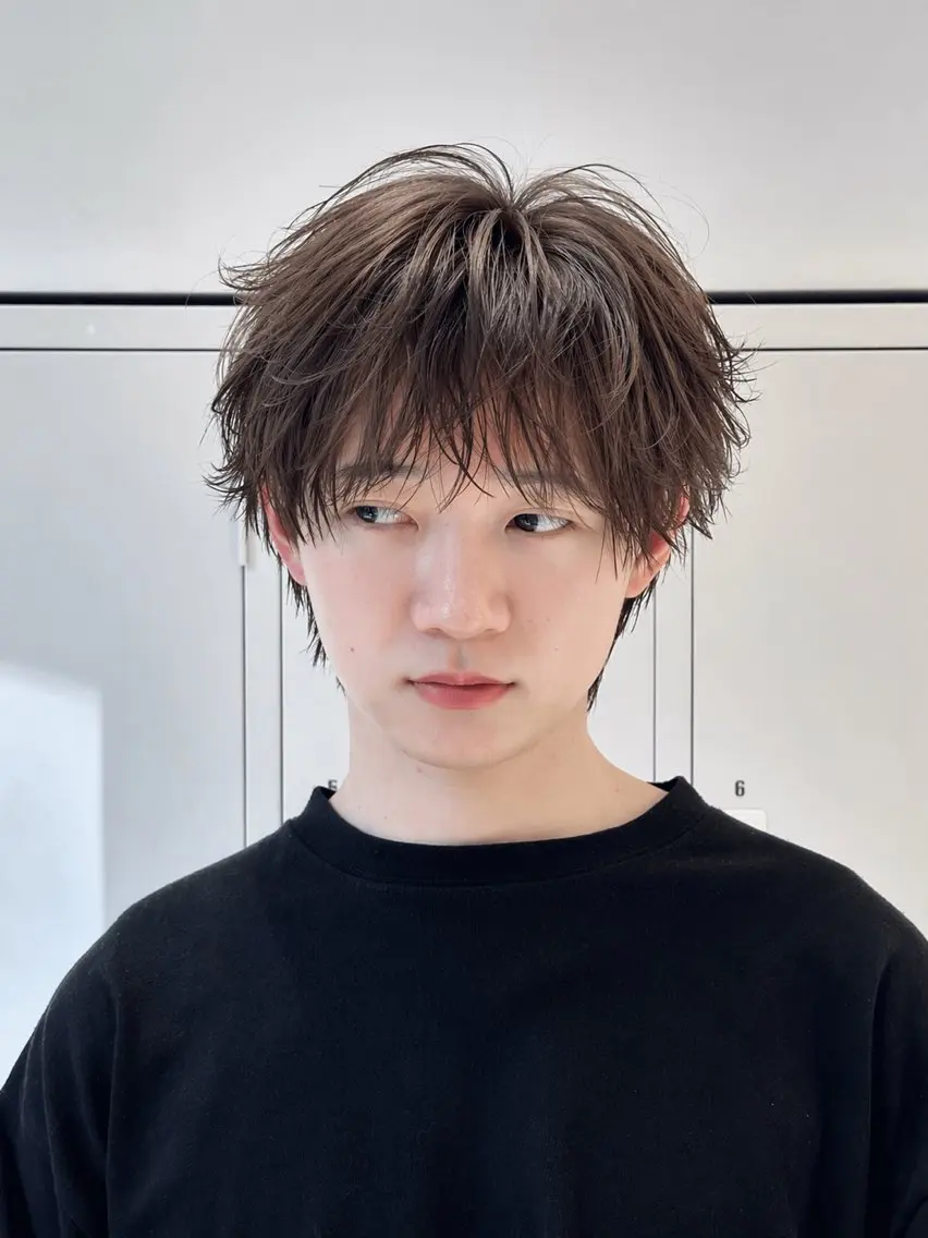 【ワンカラーでイメチェン】メンズカット+ケアカラー+スタイリングの写真
