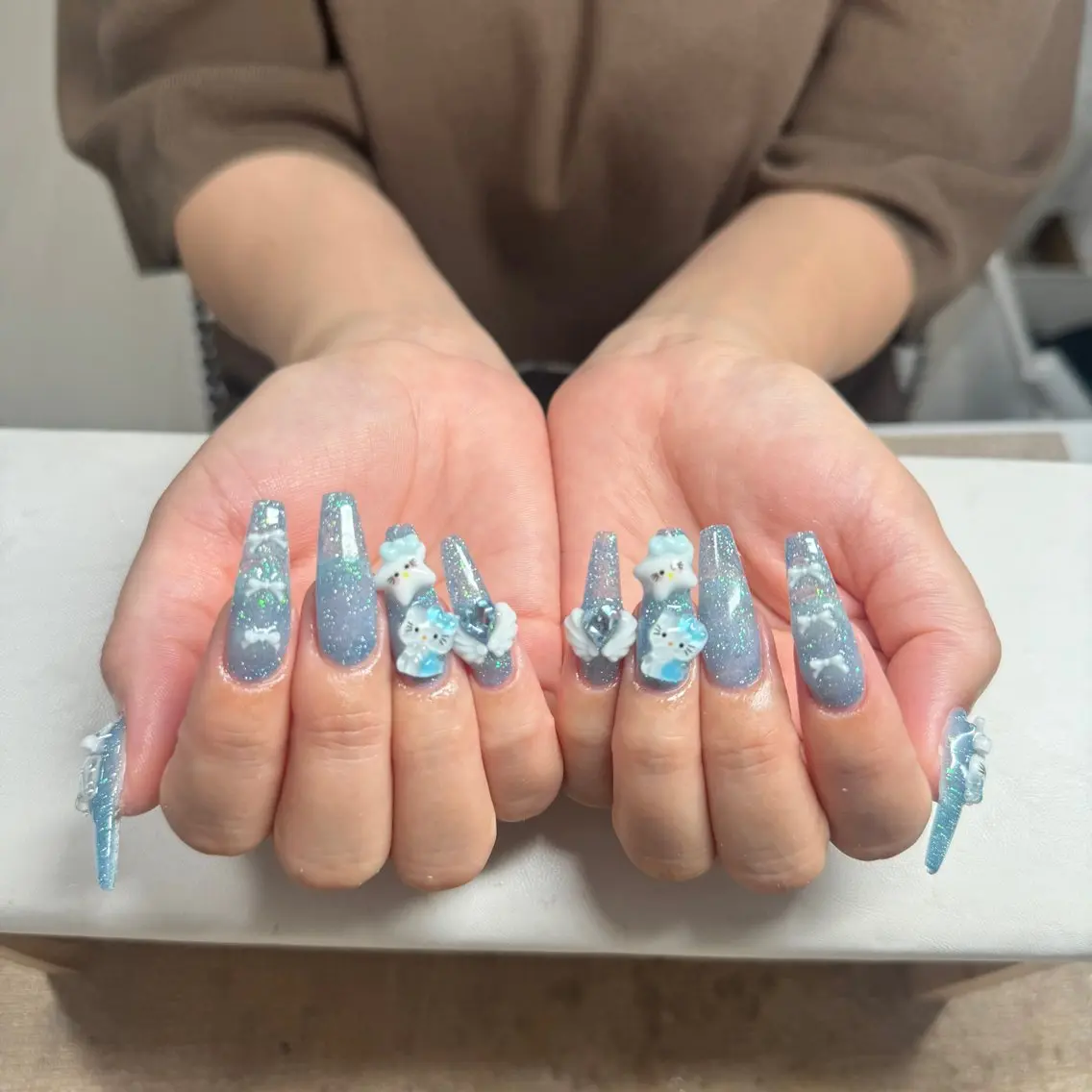ネイル アートネイル フレンチネイル ジェルネイル 韓国ネイル マグネットネイル Lenie Nail Salonのネイルデザイン