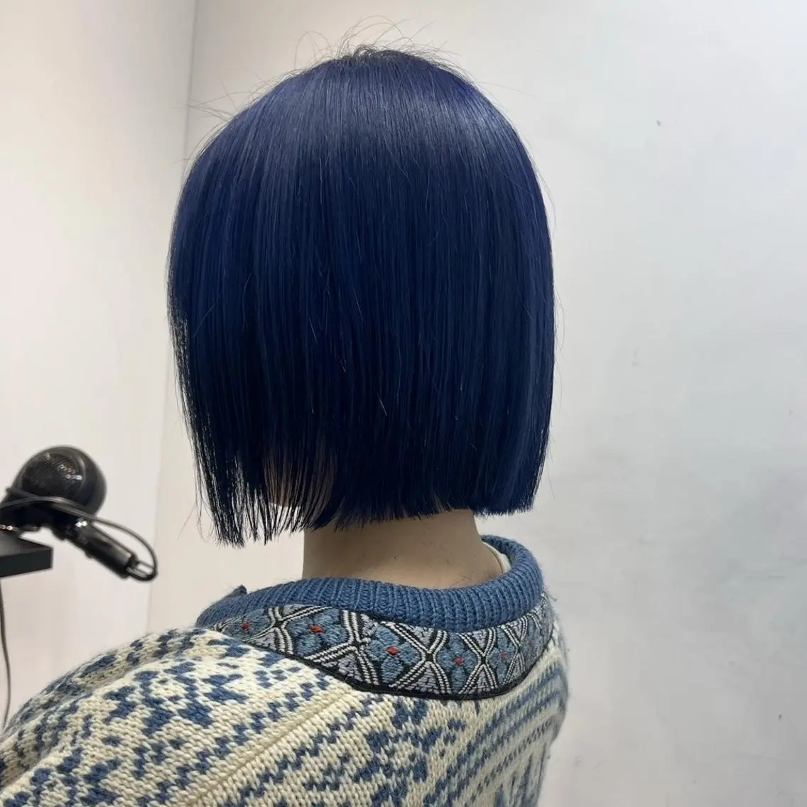 ミディアム カラー ブリーチ 透明感カラー ダブルカラー ネイビーカラー 【YUTO】確実に 髪を綺麗にするプロ。のヘアスタイル