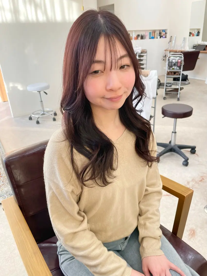 ロング カット ヘアカラー トリートメント 鈴木 梨瑚のヘアスタイル