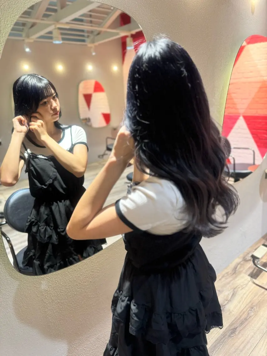セミロング カット ヘアカラー 【天満1艶髪】潤艶/ 髪質改善🌹釣本竜哉のヘアスタイル