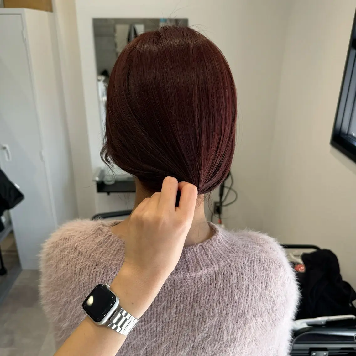ミディアム ヘアカラー 中井亜未/ 姫路ボブのヘアスタイル