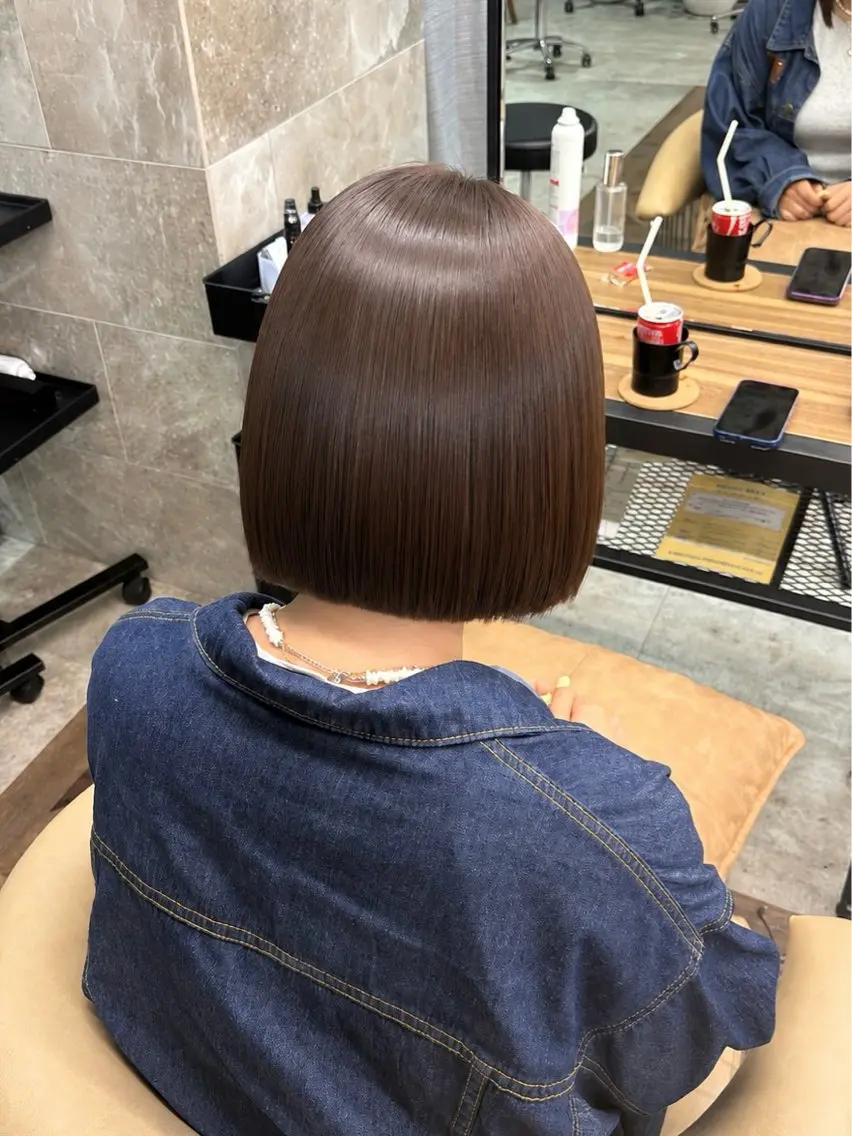⚠️【ボブ限定】⚠️🌱‬‪縮毛矯正モデル募集☔️の写真
